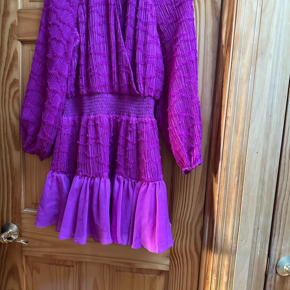 Monique Lhuillier Fuchsia Kids Dress - Picture 3 of 9